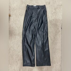 Steve Madden Black Faux Leather Pants